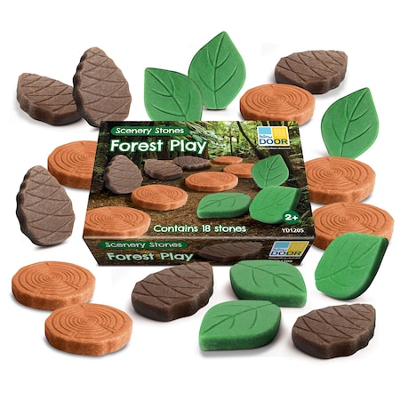 Yellow Door Scenery Stones, Forest Play, 18-Piece Set YUS1205